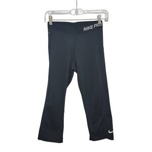 Nike Pro Crop Leggings Black Medium